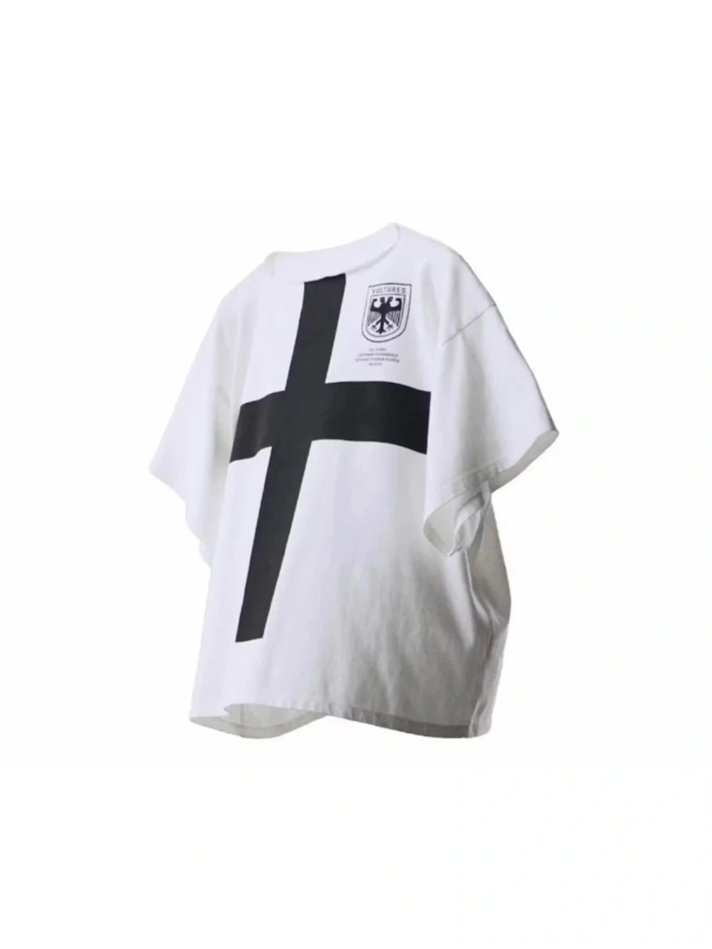 Kanye West Vultures Cross Tee White Boxy Oversized Size L Sealed